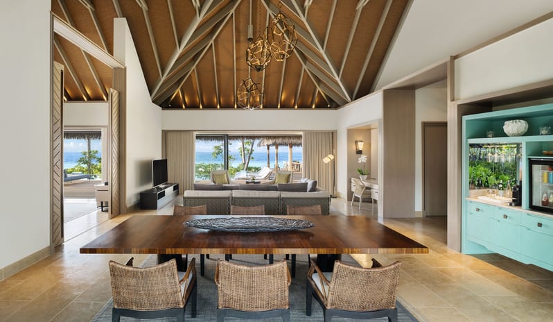 2. Two-Bedroom Beach Villa_Living and Dining Area